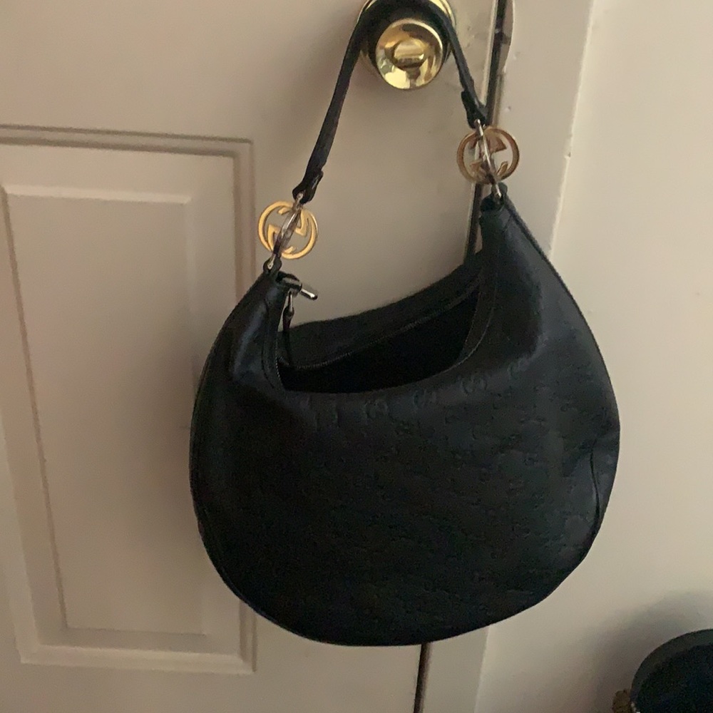 Authentic Black Gucci handbag